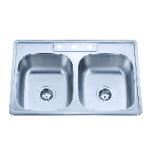 50/50 style drop in sink comes 20 gauge